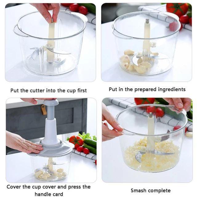 Multipurpose Food Chopper Stainless Steel Blades