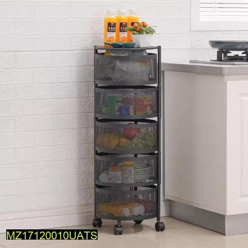 Fruit Basket Rotatable 5 / 3 Layer