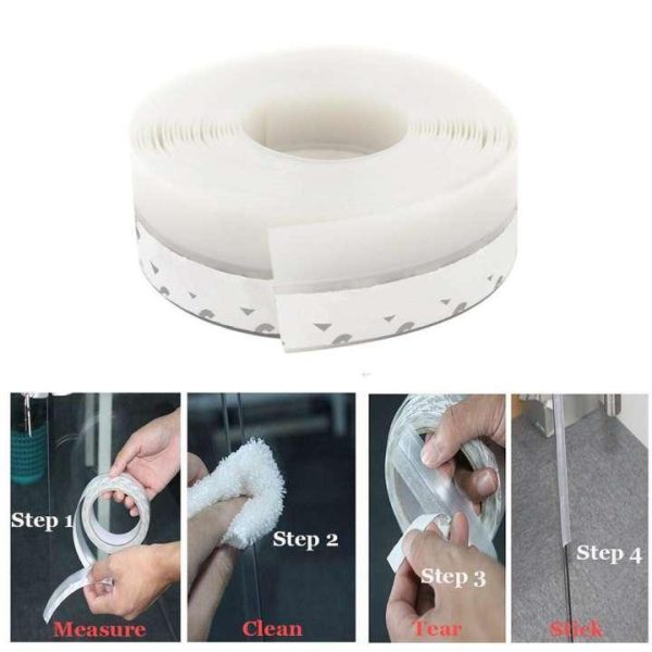Door Bottom Sealing Silicone Draft Stopper Adhesive Threshold Rubber Self-adhesive Doors Soundproofing Tool